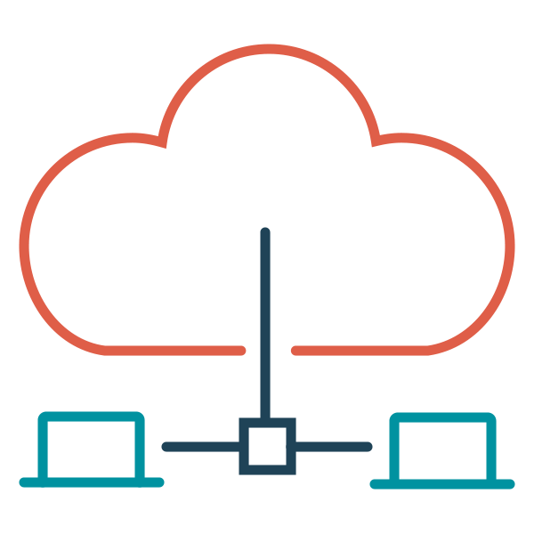 Icon of cloud data